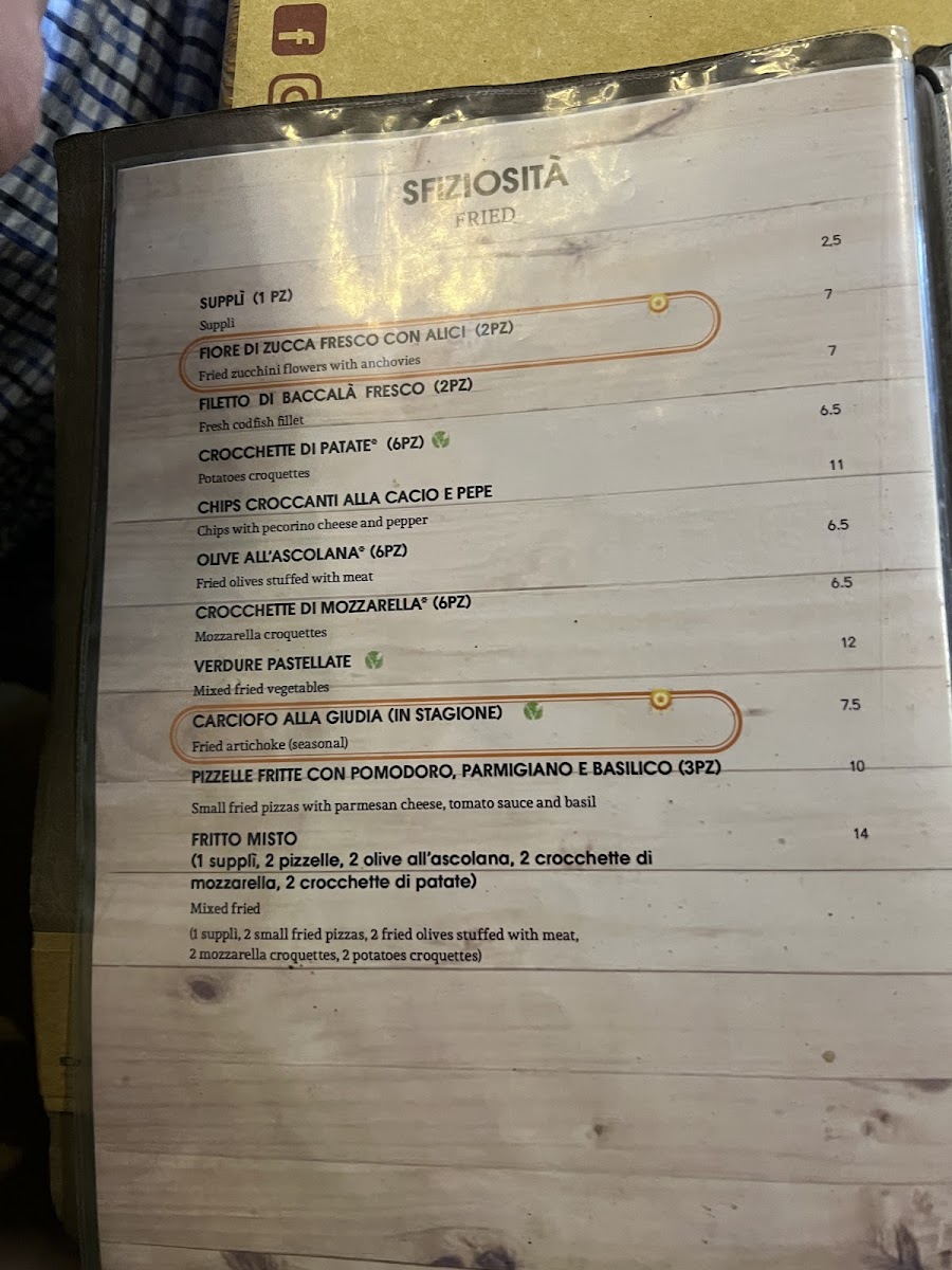 Menu Trattoria Pizzeria Il Girasole-8